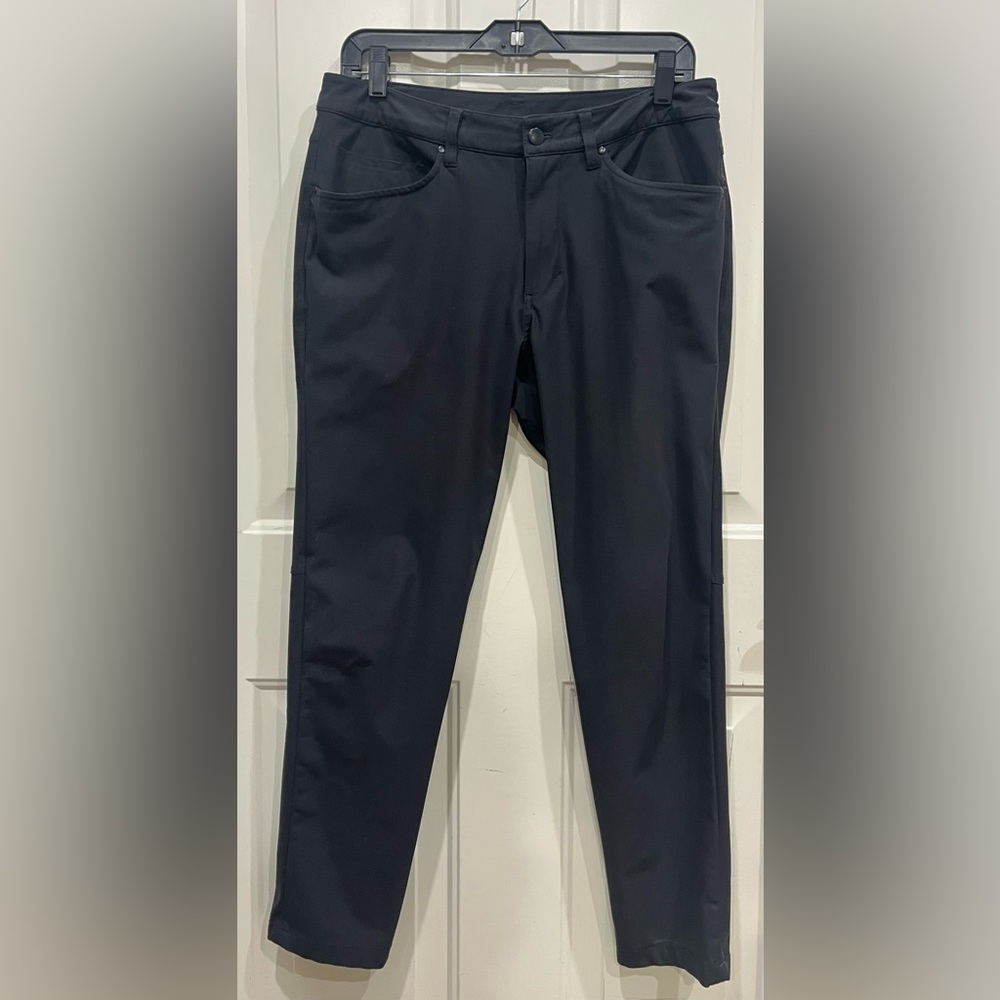 Lululemon ABC Slim-Fit 5 Pocket Pants Black Warpstreme 31w 29in